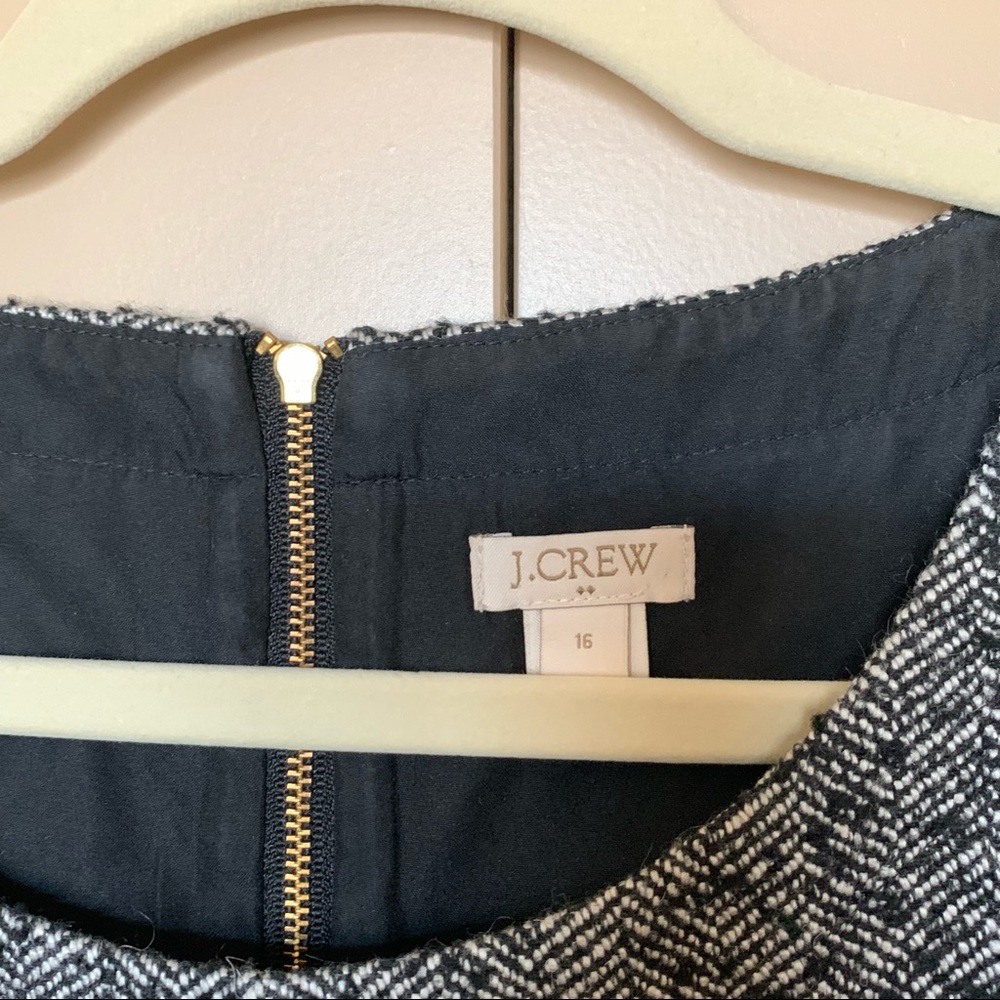 J.Crew Herringbone Tweed Shift Dress - Picture 9 of 11
